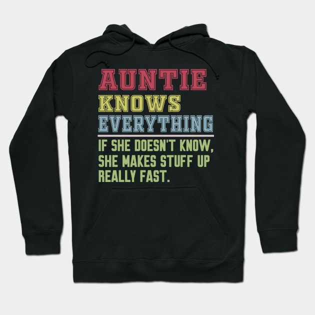 Auntie knows everything vintage Hoodie by Work Memes